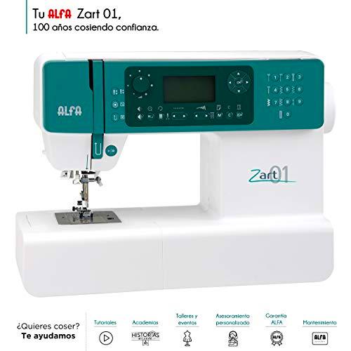 Alfa ZART01-Maquina de Coser electrónica, Blanco