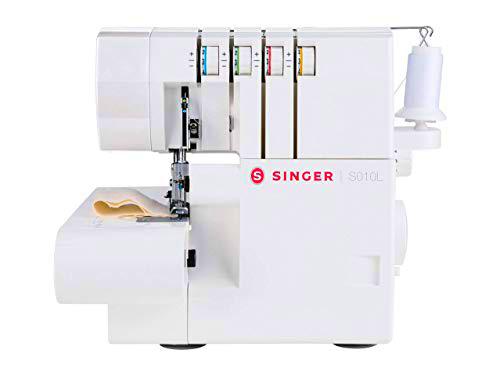 Potente rendimiento Singer Overlock máquina de coser S010L brazo libre 2/3/4 capacidad de rosca alimentación diferencial