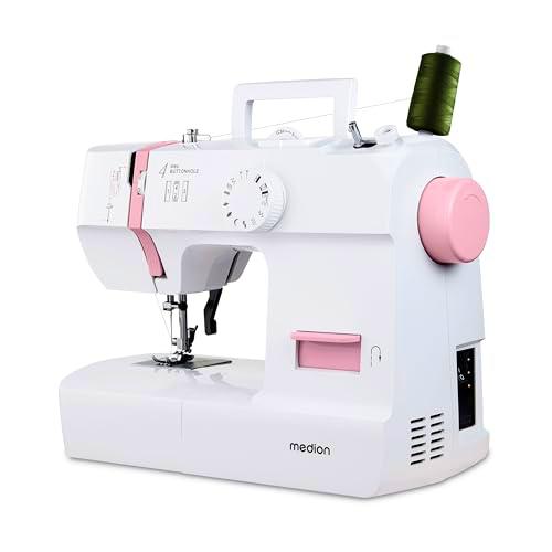 MEDION Máquina de coser SM70 (70 vatios, 12 patrones de puntada diferentes