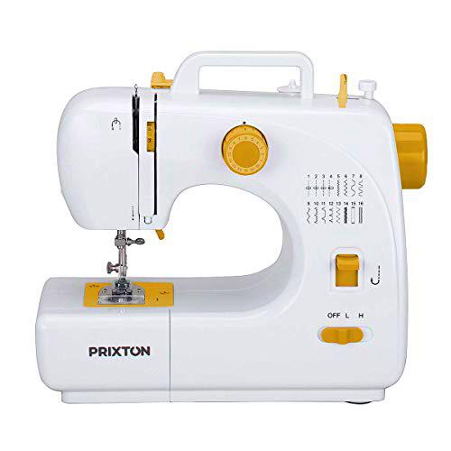 PRIXTON P120 - Maquina de Coser Portátil con Cajón para Accesorios