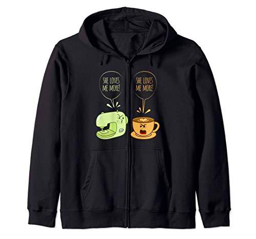 Máquina De Coser Café Divertido Coser Acolchado Costurera Sudadera con Capucha