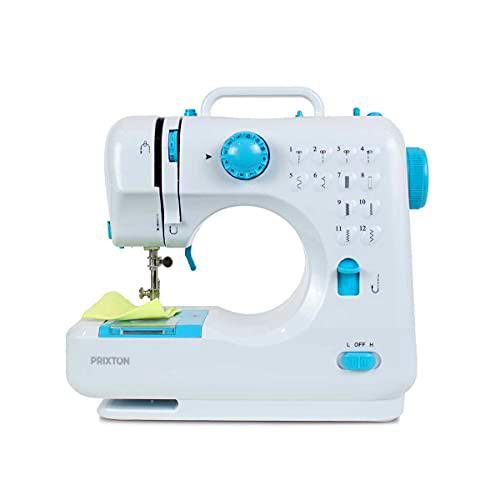 PRIXTON P110 - Mini Maquina de Coser Portatil con Cajón para Accesorios