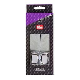 Prym Clip, Dark Grey, Silver, XL 30 mm/125 cm, dunkelgrau, 1 Stück