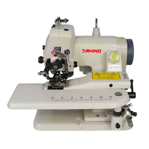 RHINO Smart Solutions - Máquina de Coser Portátil Semi-Industrial de Puntada Invisible RH-501 Tejidos Finos y Medios Dobladillos Invisibles en Bajos de Pantalón